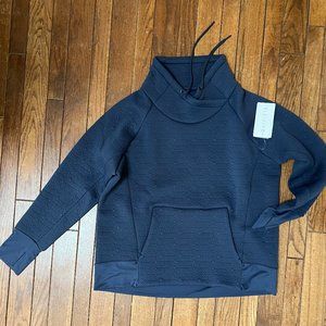 Athleta Sweatshirt Size XL Navy Blue Textured